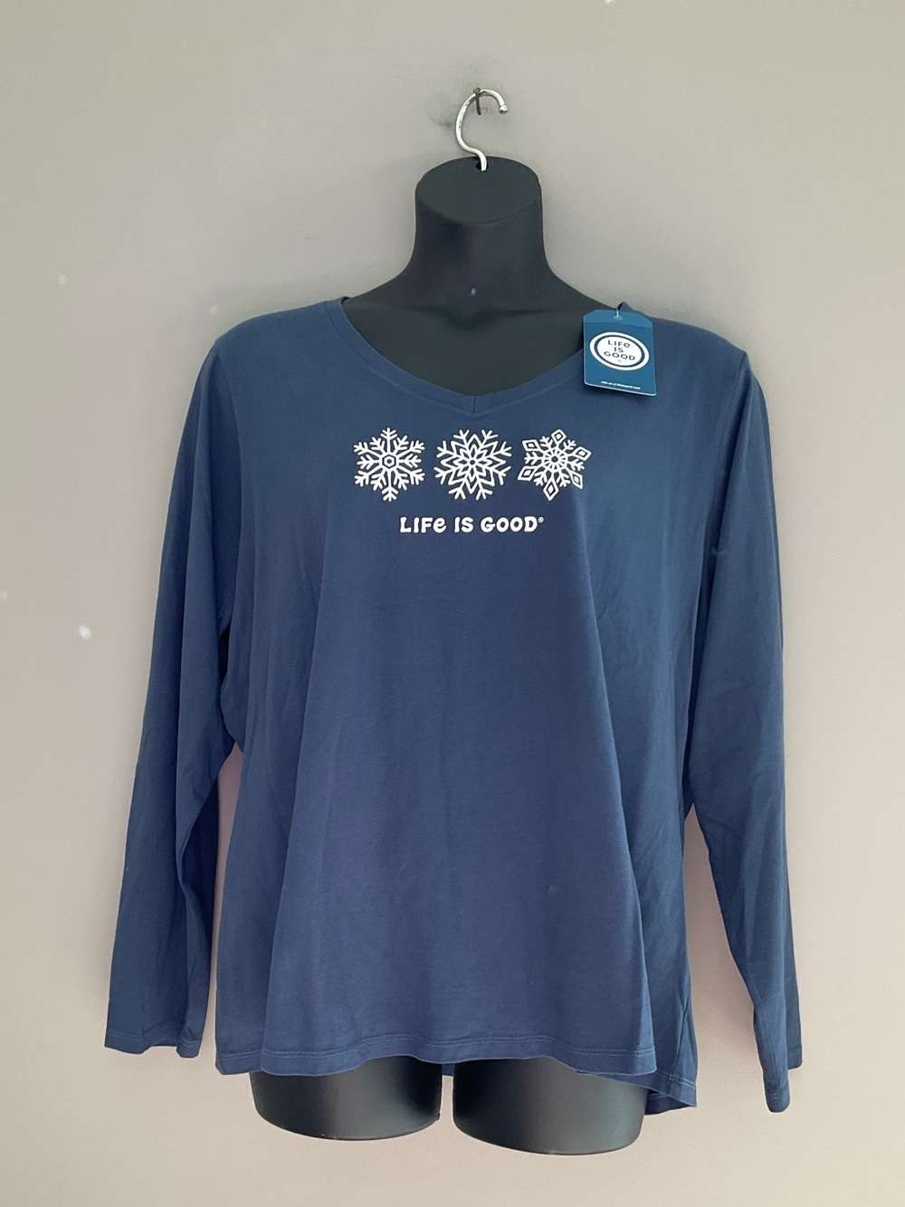 LIFE IS GOOD, NWT, Blue Top